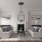 Ekena Millwork Bradford Ceiling Medallion (Fits Canopies up to 6 5/8"), Hand-Painted Pewter, 32 5/8"OD x 2"P CM32BRPES - alternate 2